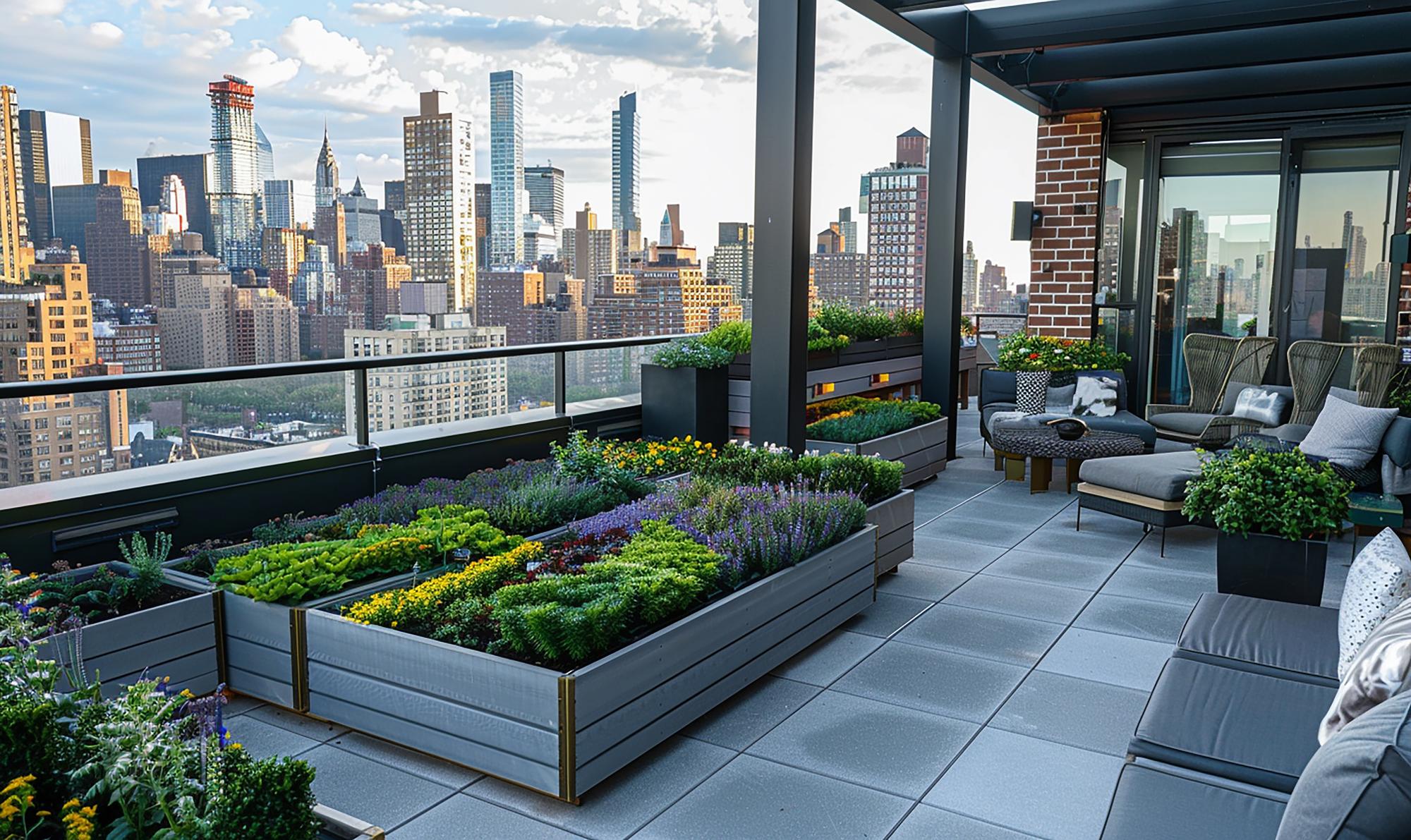 balcon cu vedere urbana